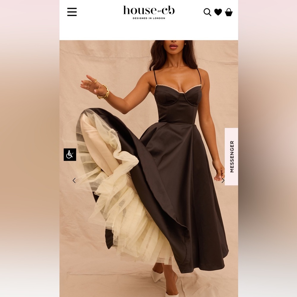 House of CB Mademoiselle Dress in Black